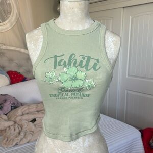 Graphic Beach Tank Top